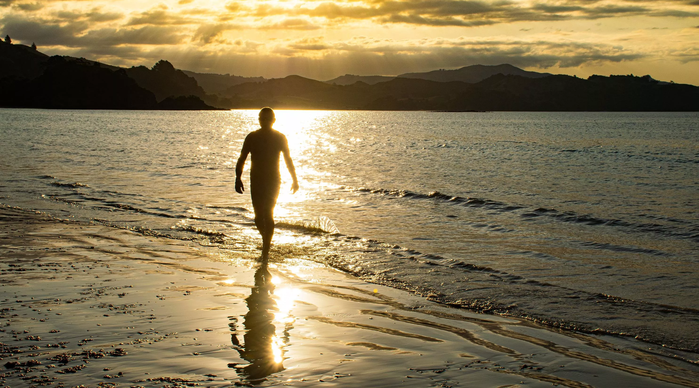 Enjoying the last of the sun