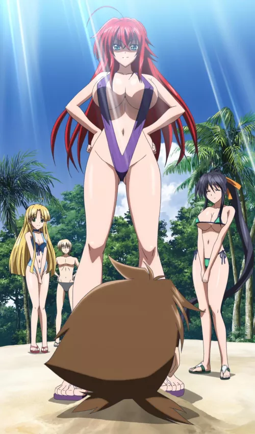 [High School DxD] Best girl wearing the best swimsuit of all time