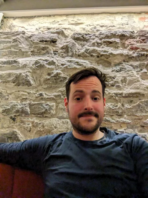 Just waiting for my friends to arrive 