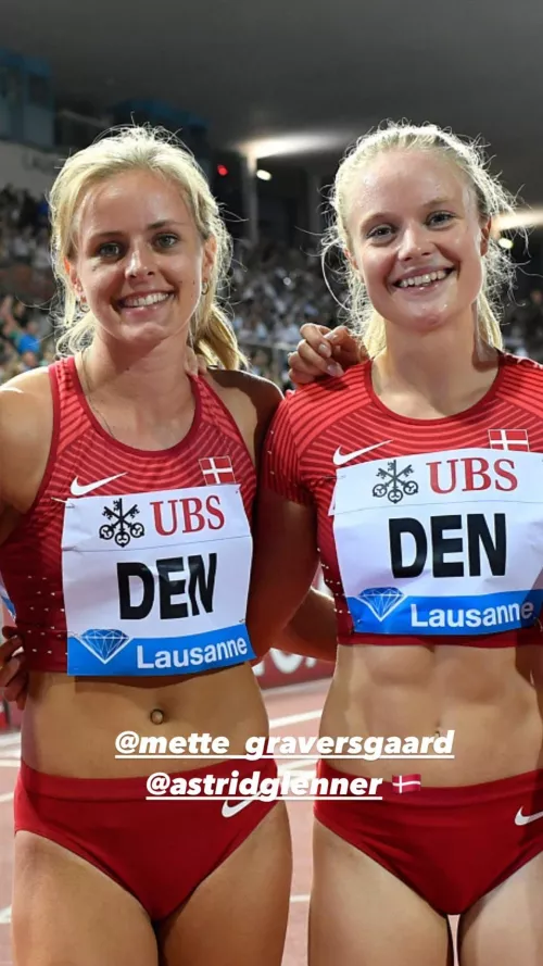Mette Graversgaard and Astrid Glenner-Frandsen - Danish sprinters