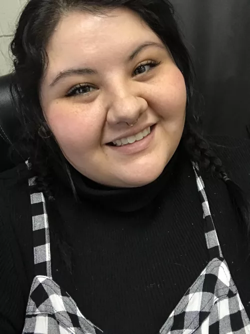 Rocking the braided pigtails (will work for a lint roller lol)