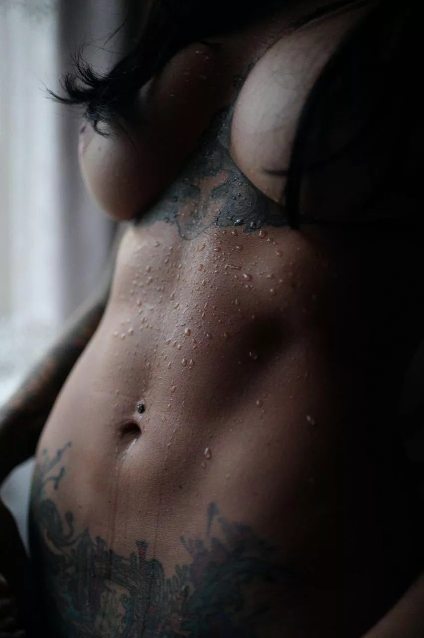 The abs look very erotic