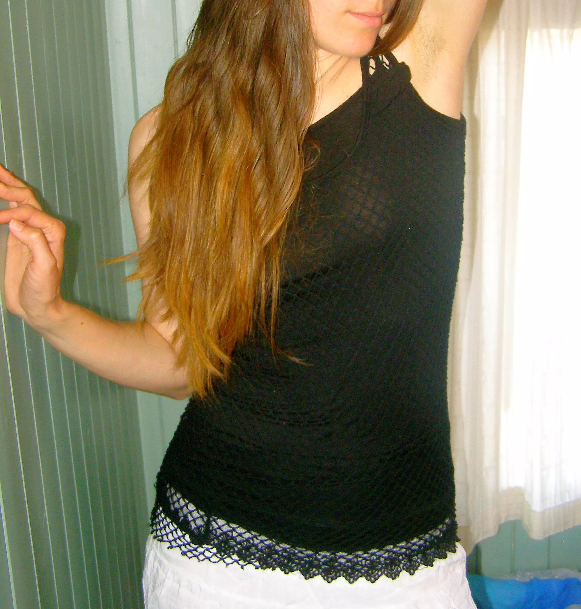 Black braless see thru