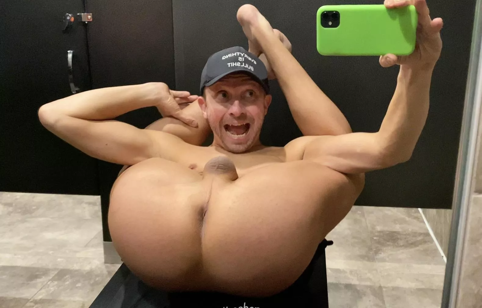 Having fun in the Planet Fitness locker room! 