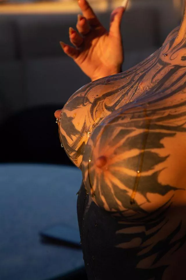 maybe my inked boobs are too strong 4 your tastes but u should try