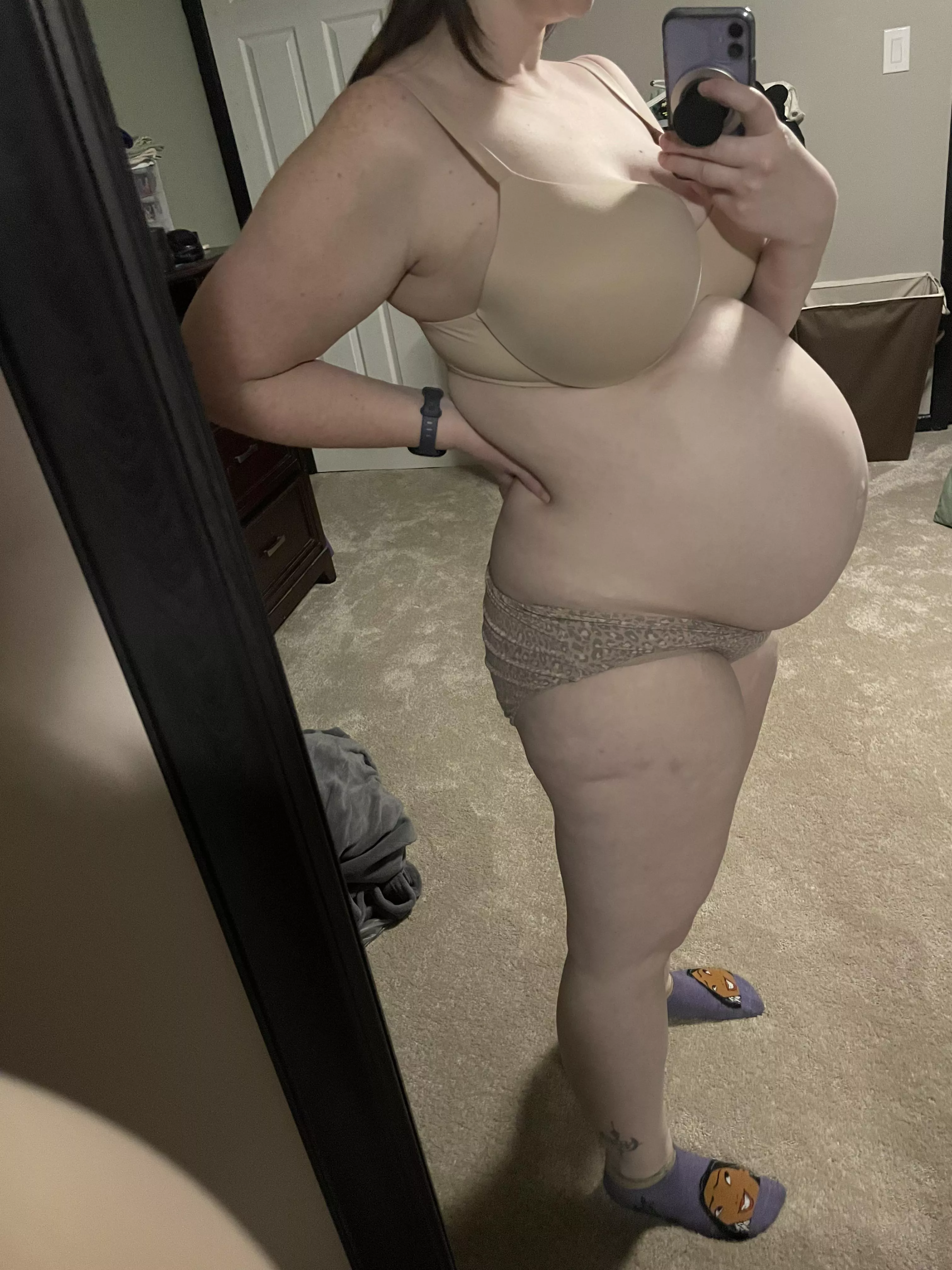 My maturity panties while I’m pregnant with twins!