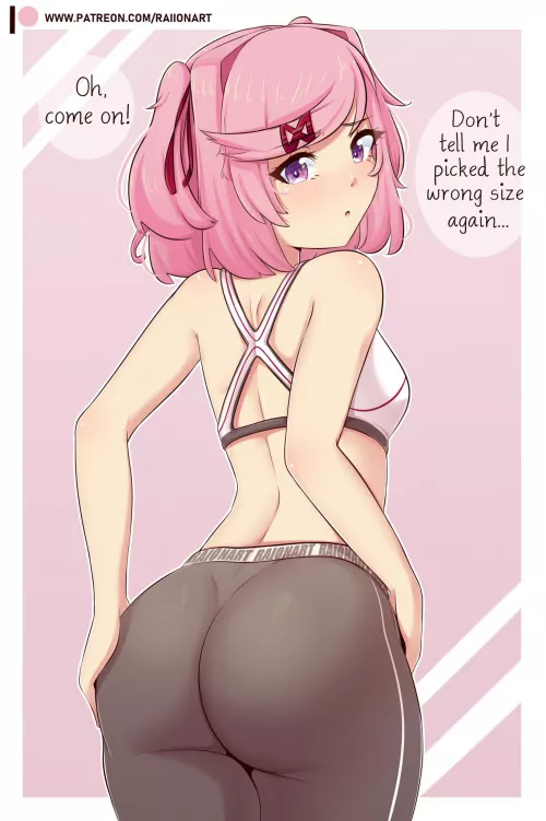 Natsuki hitting the gym (RaionArt)