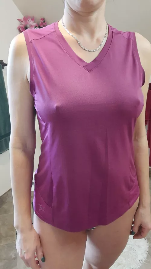 Some pokies under a sport tank