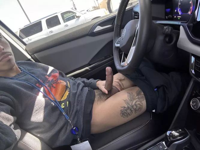 Suck me up in the parking lot?