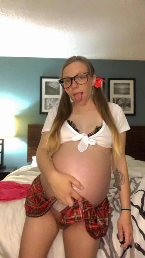 Anyone into slutty pregnant schoolgirl’s?