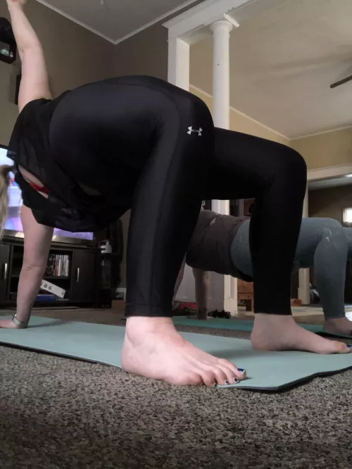 Definitely have gone wild with this flip dog pose!!