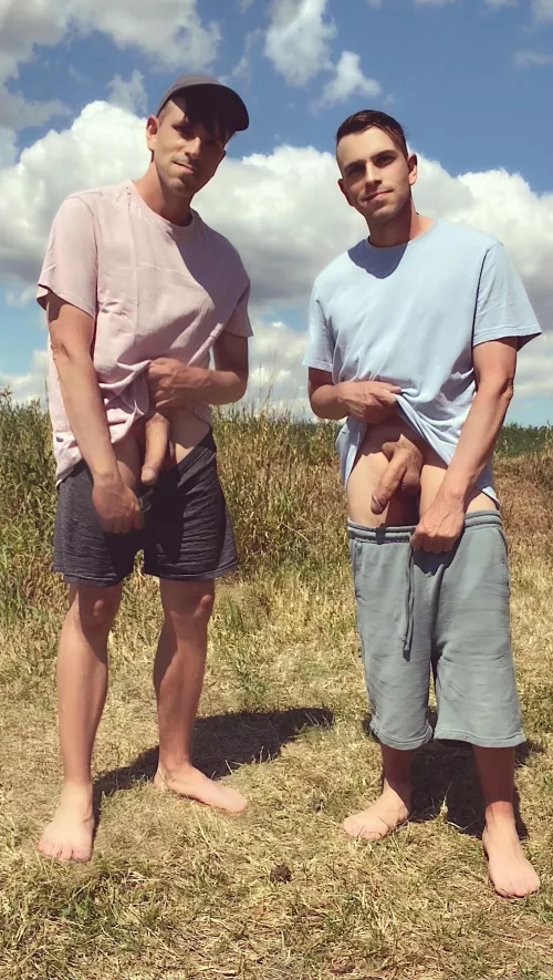 Exploring nature with my brother