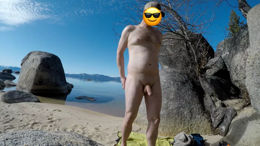 Finally warm enough for the beach at least