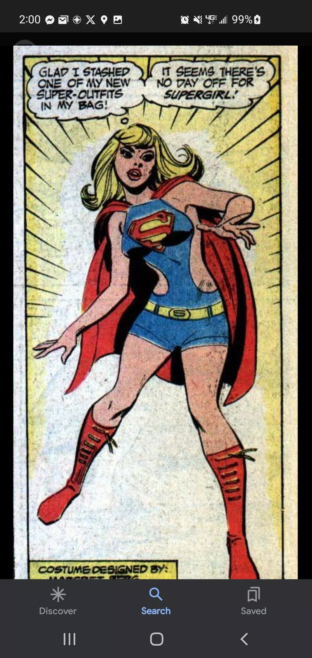 Her tits would pop out [Supergirl #7]