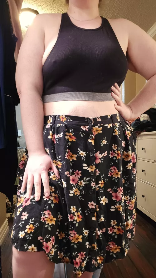 Not sure I'm ready for croptops...even when they're actually a bra