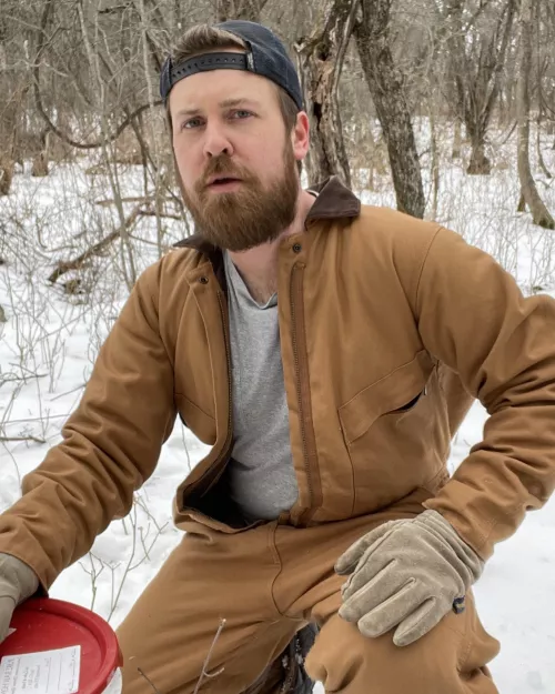 Out checking the maple taps 🍁