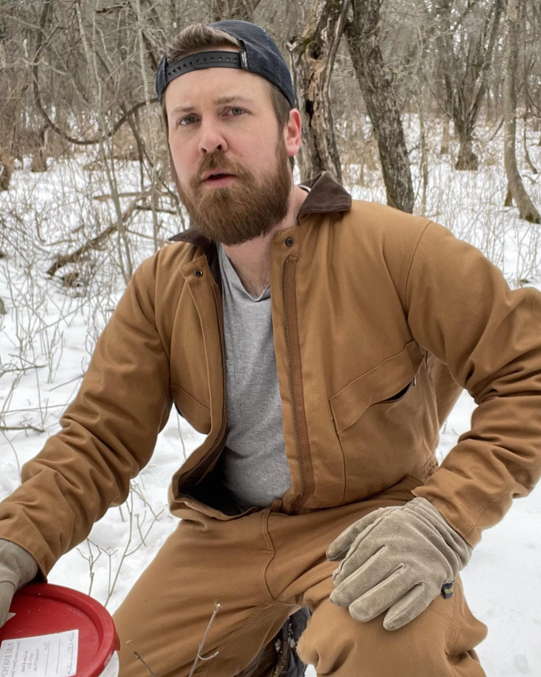 Out checking the maple taps 🍁