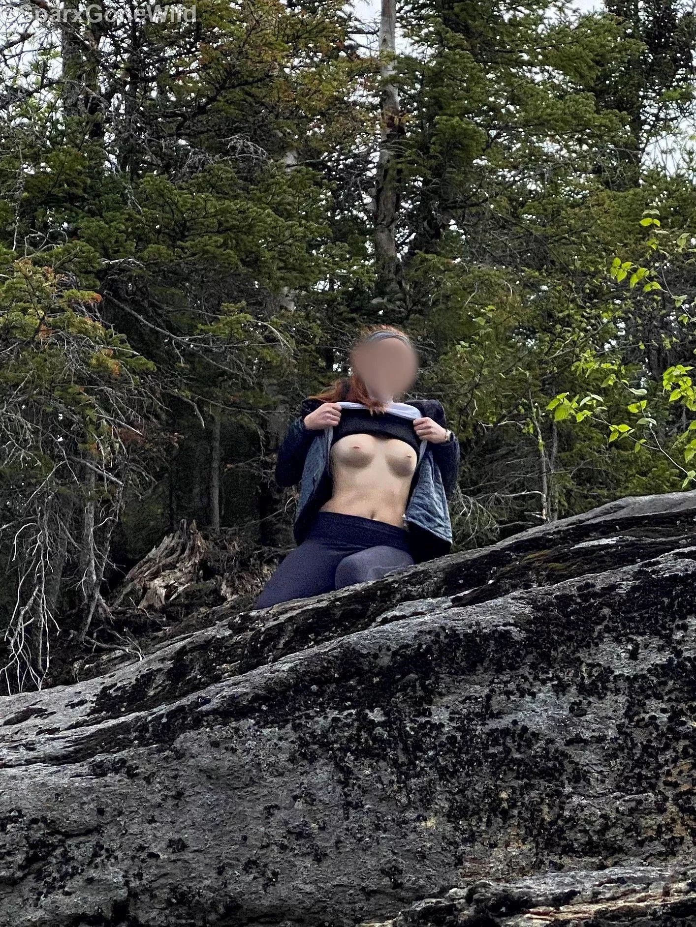 POV You see me up the trail from you