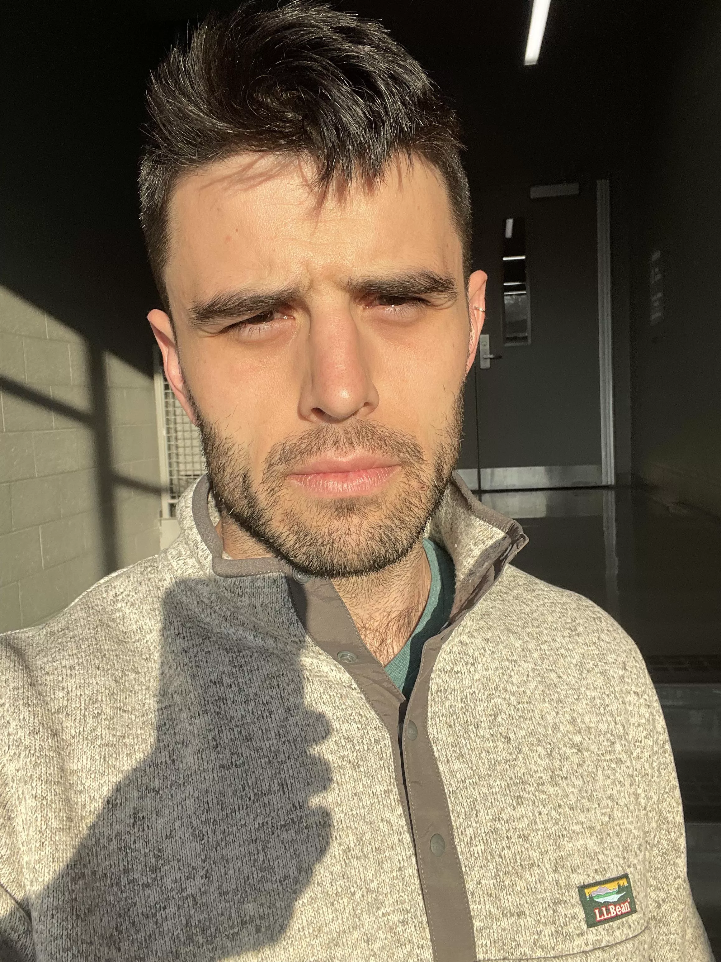 Showing up to work looking like my disheveled, schizophrenic self