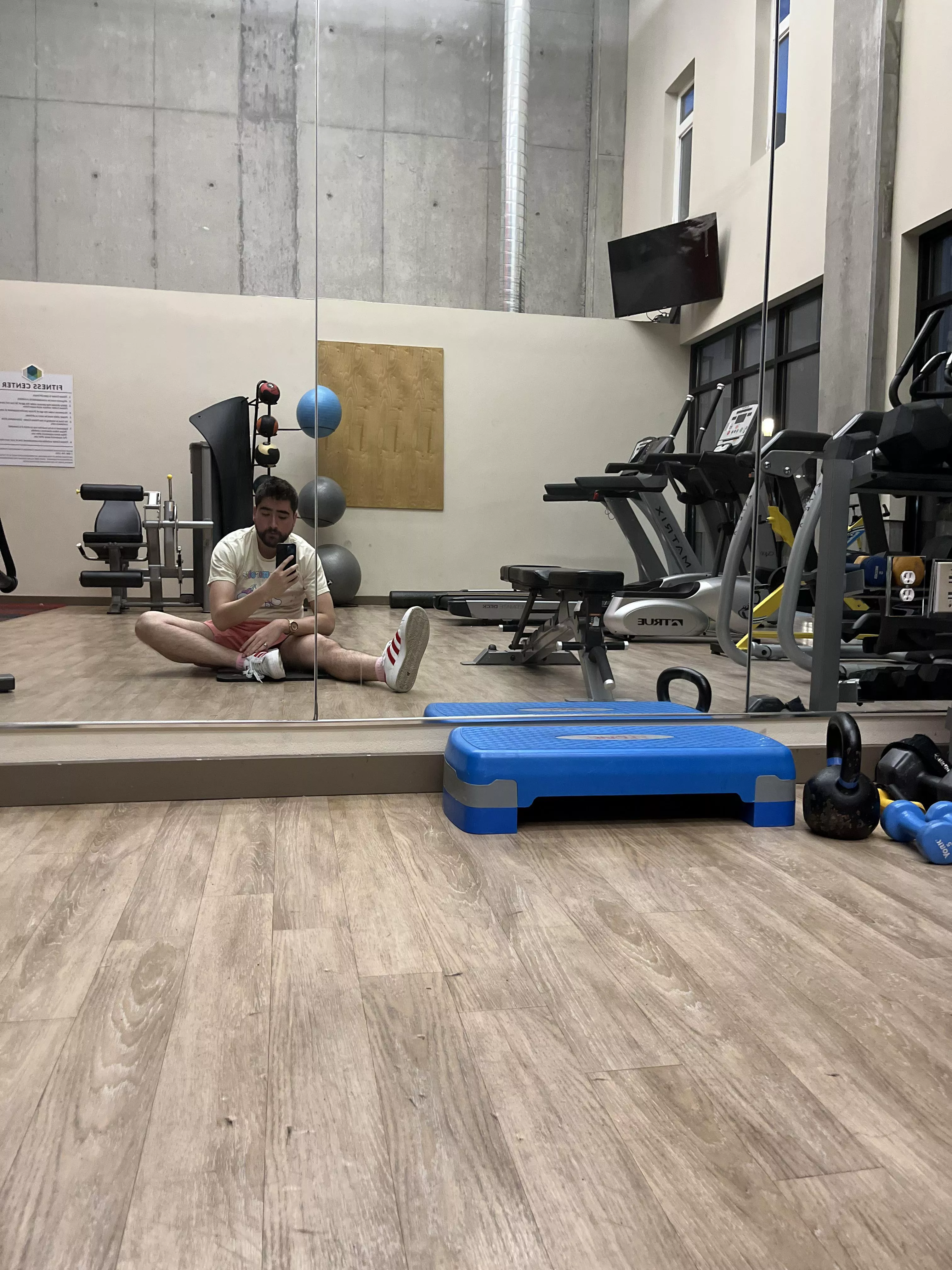 Warming up before dancing