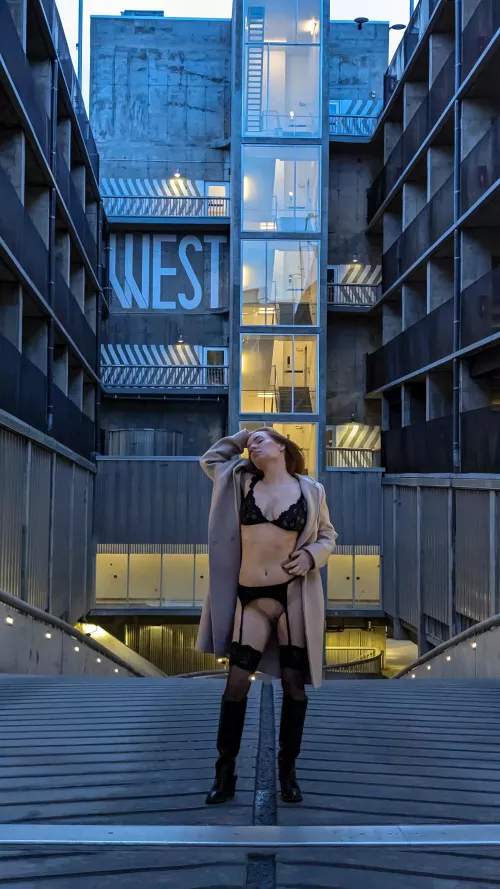 Downtown highrise parking lot. Happy Sunday funday.