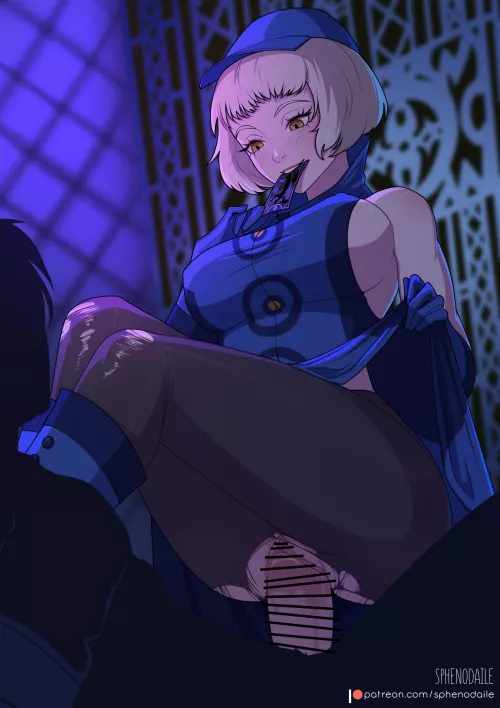 Elizabeth likes to ride (Sphenodaile)