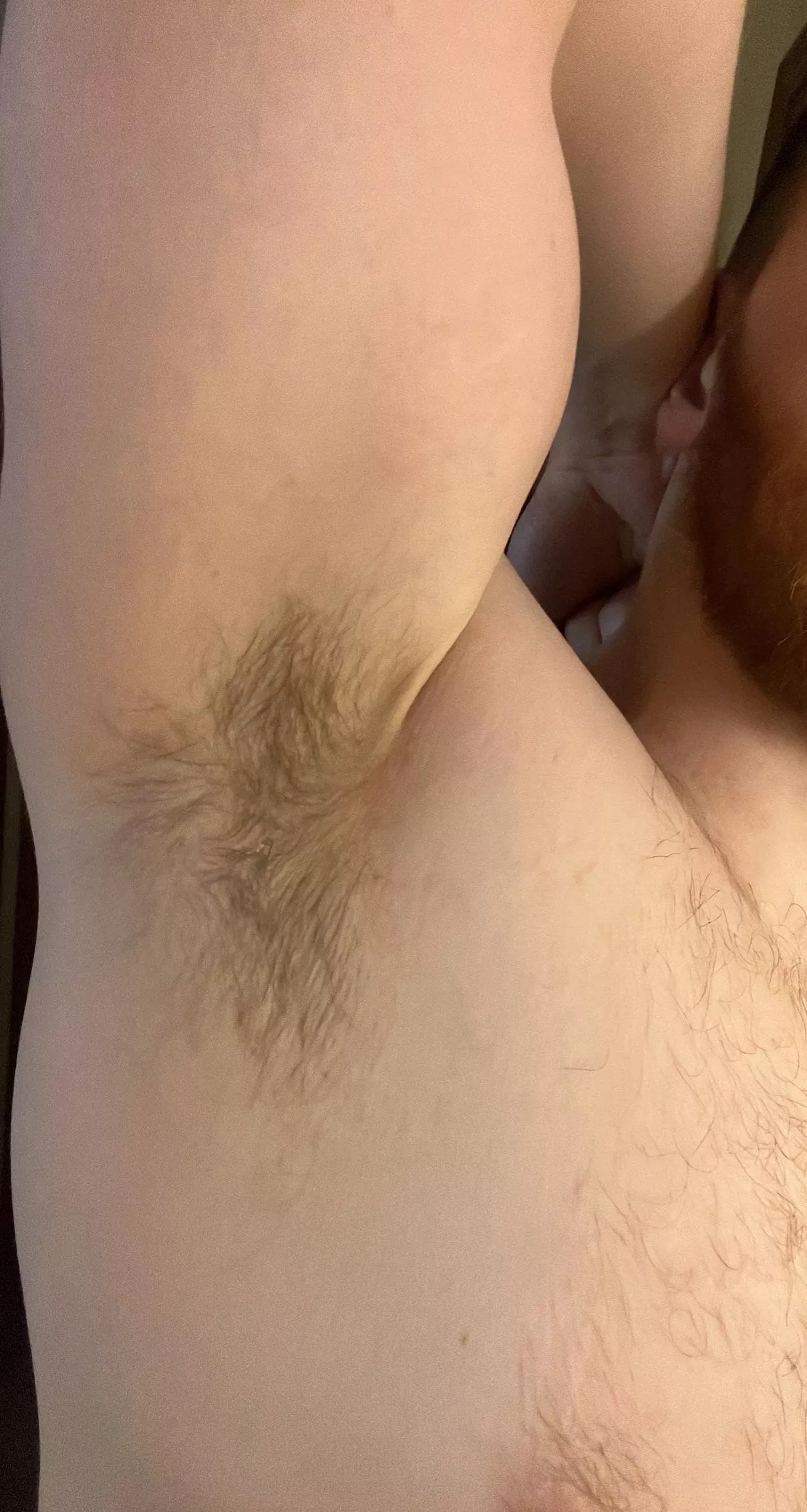Hairy post workout otter pits