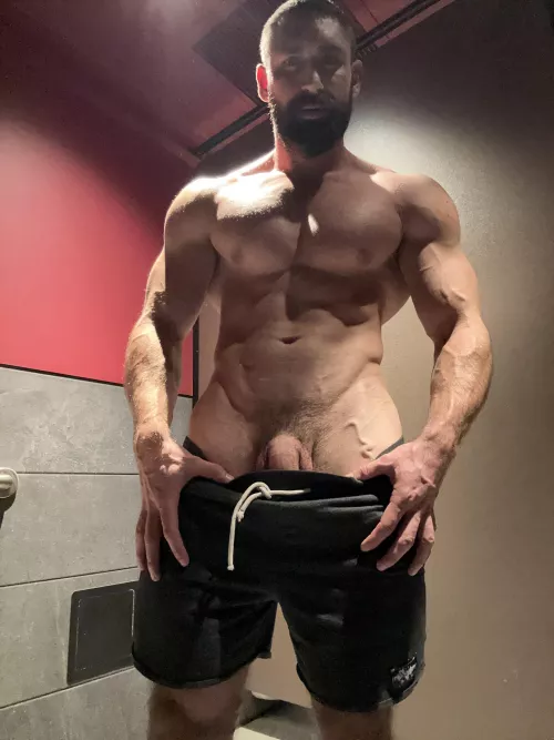 Meet me in the bathroom stall after our workout? 