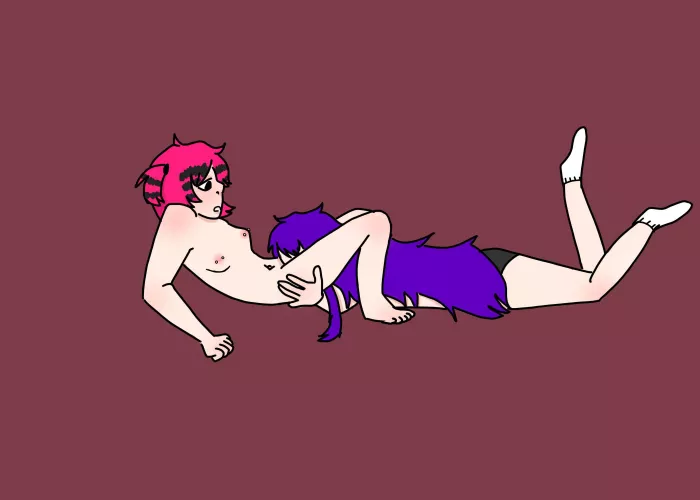 my emo natsuki getting head