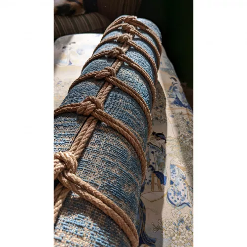 Practicing on a yoga mat