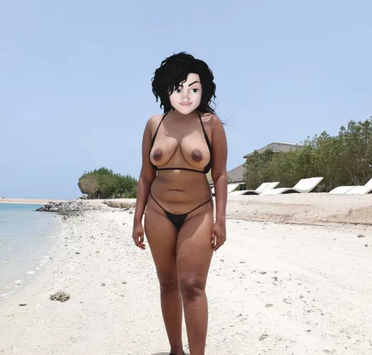The tits are meant to be out on the beach 😋