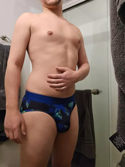 Trying on some new briefs 