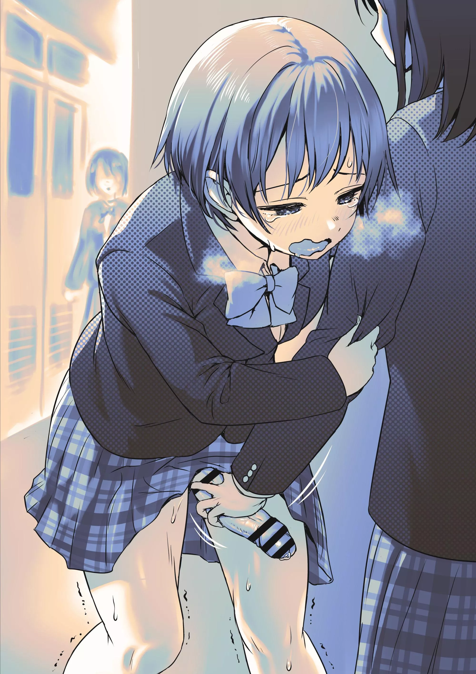 Grabbing her by the dick