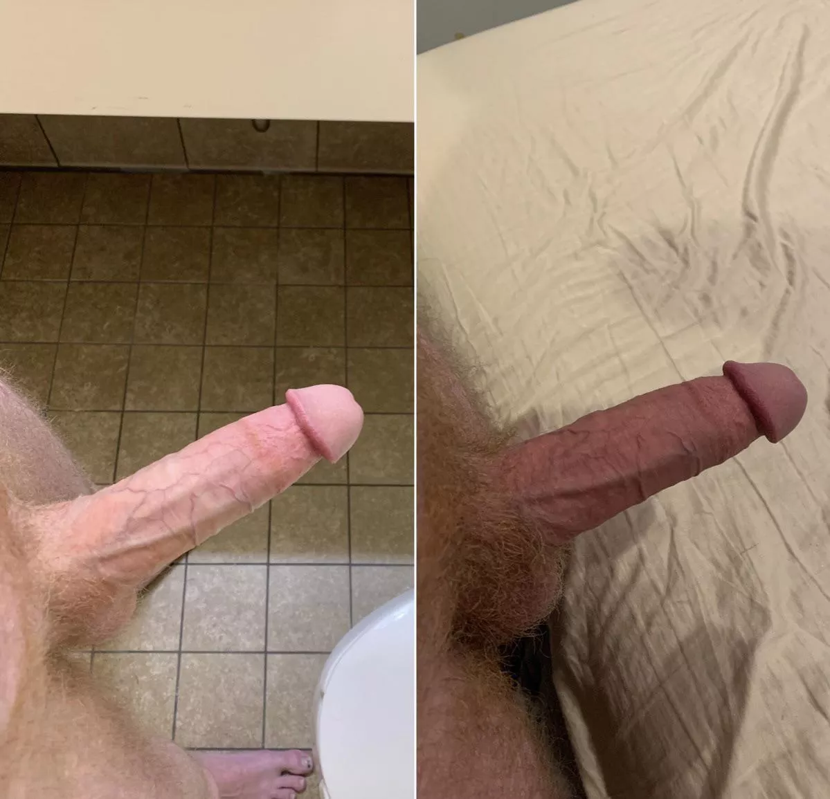 In the bathroom or the bedroom?