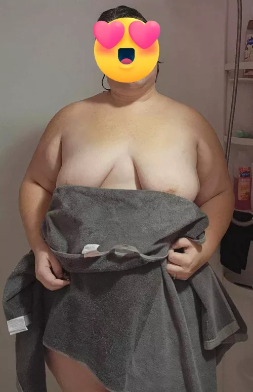 Just got out of the shower towel slipped slightly.