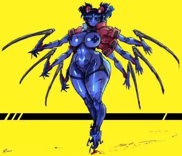 [Muffet] cyber punk spoder