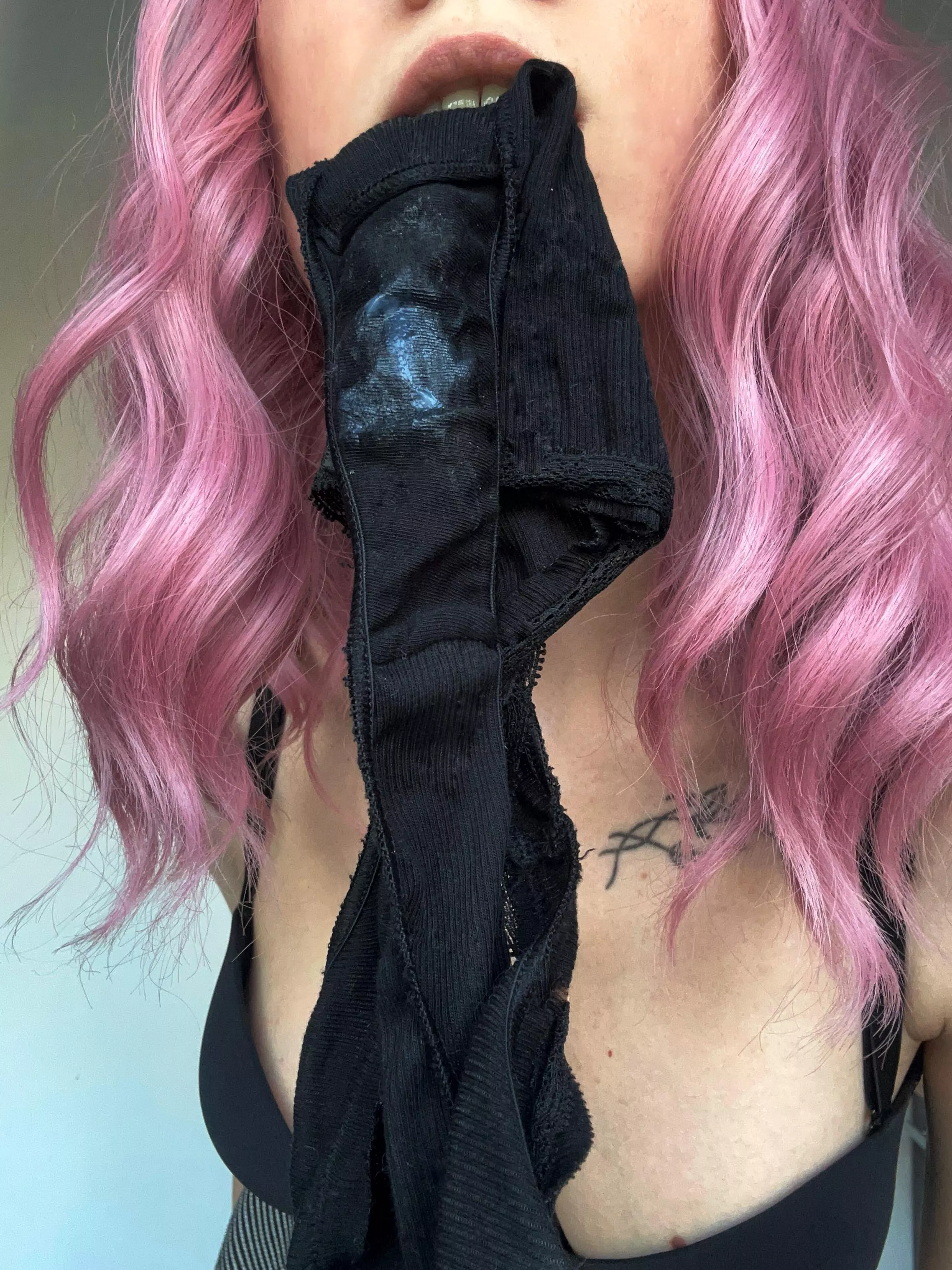 Take my dirty panties out of my mouth