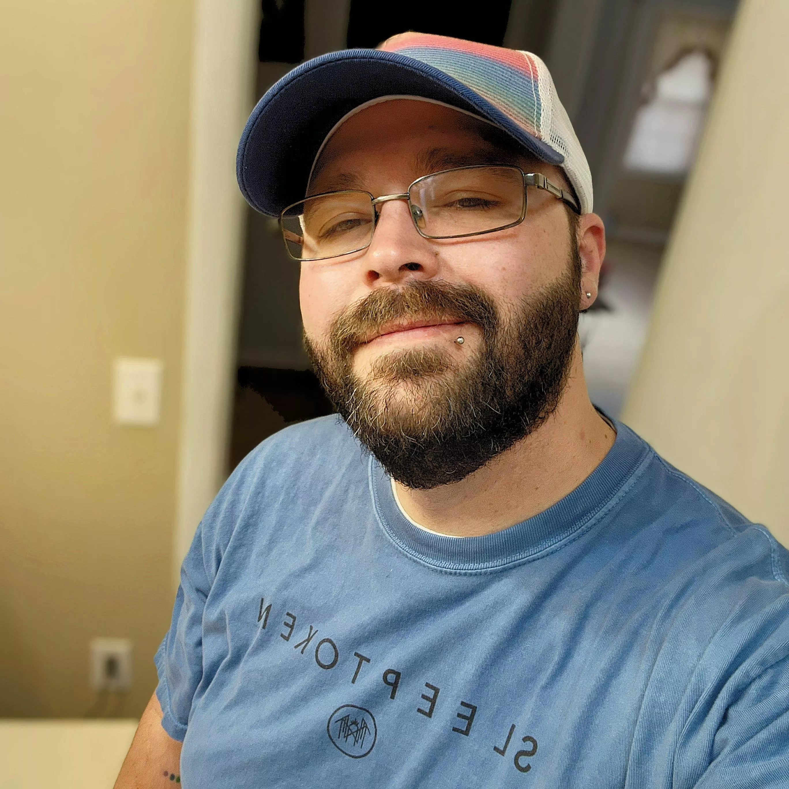 Tired after a 15 hour work day. 