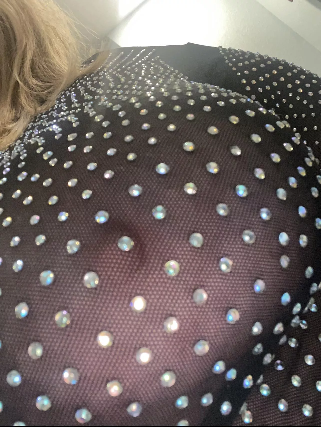 Trying to convince her to wear this out this weekend without a bra