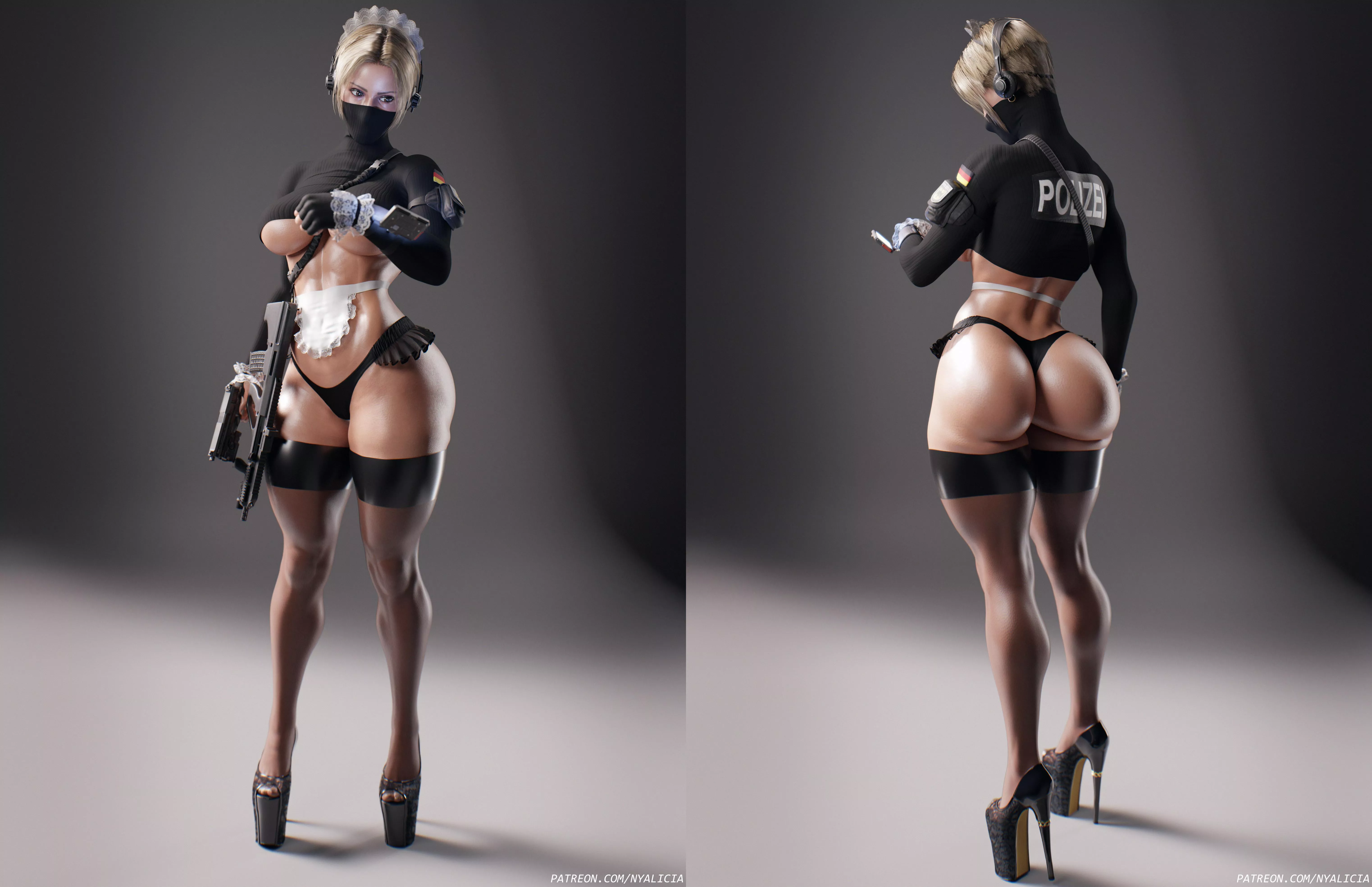 Ugh.. my damn team forced me to wear this joke of a tactical uniform that won’t unequip.. I look like a whore! I refuse to become the team slut.. they also hacked my scanner and replaced the screen with these weird spirals~