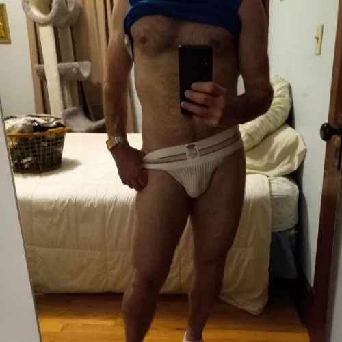 Don't exactly fill the pouch of this older Bike while trying to be sexy.