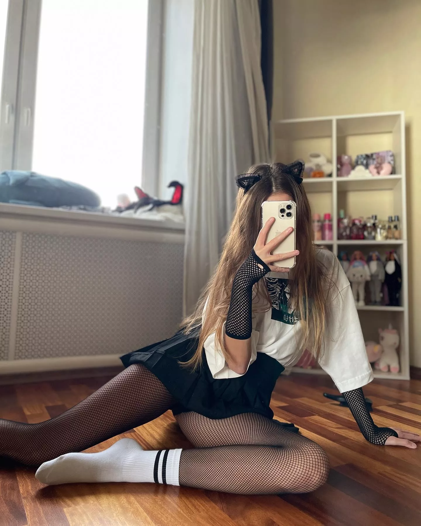 Fishnet and socks [F]