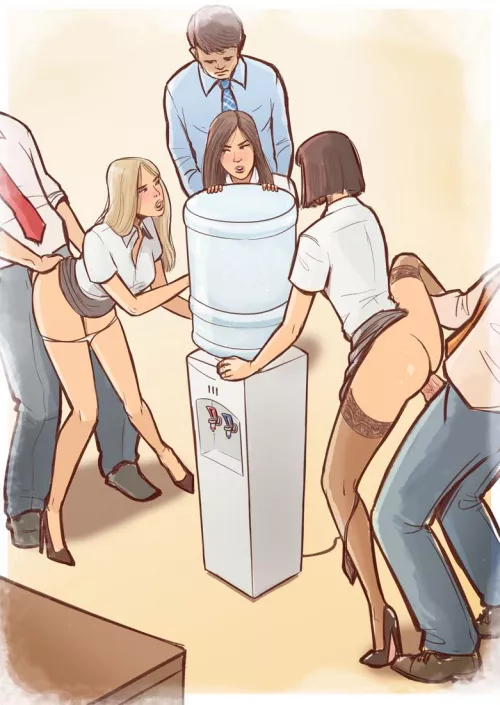 Gathering around the water cooler