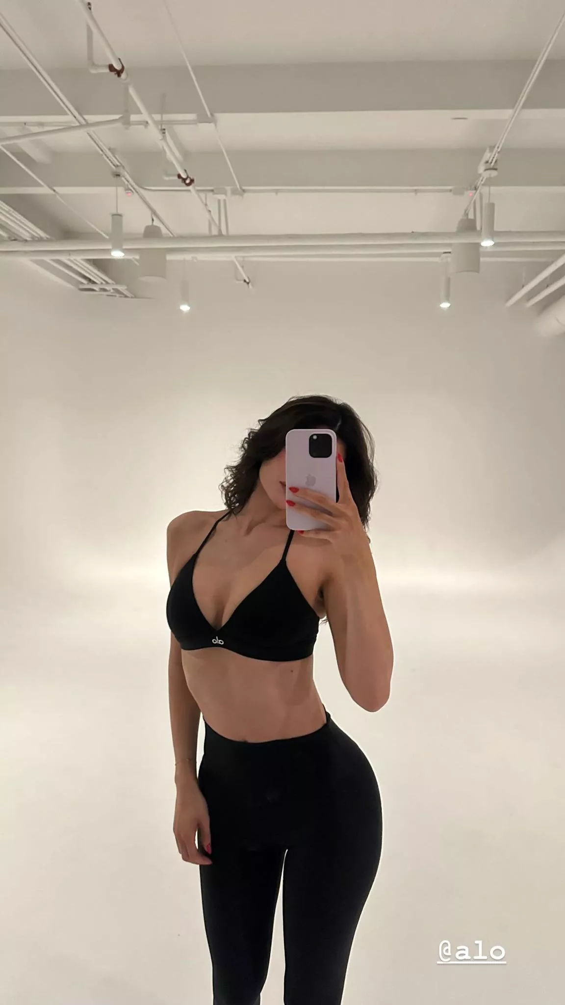 Kylie for ALO via IG Stories (February, 2024) 