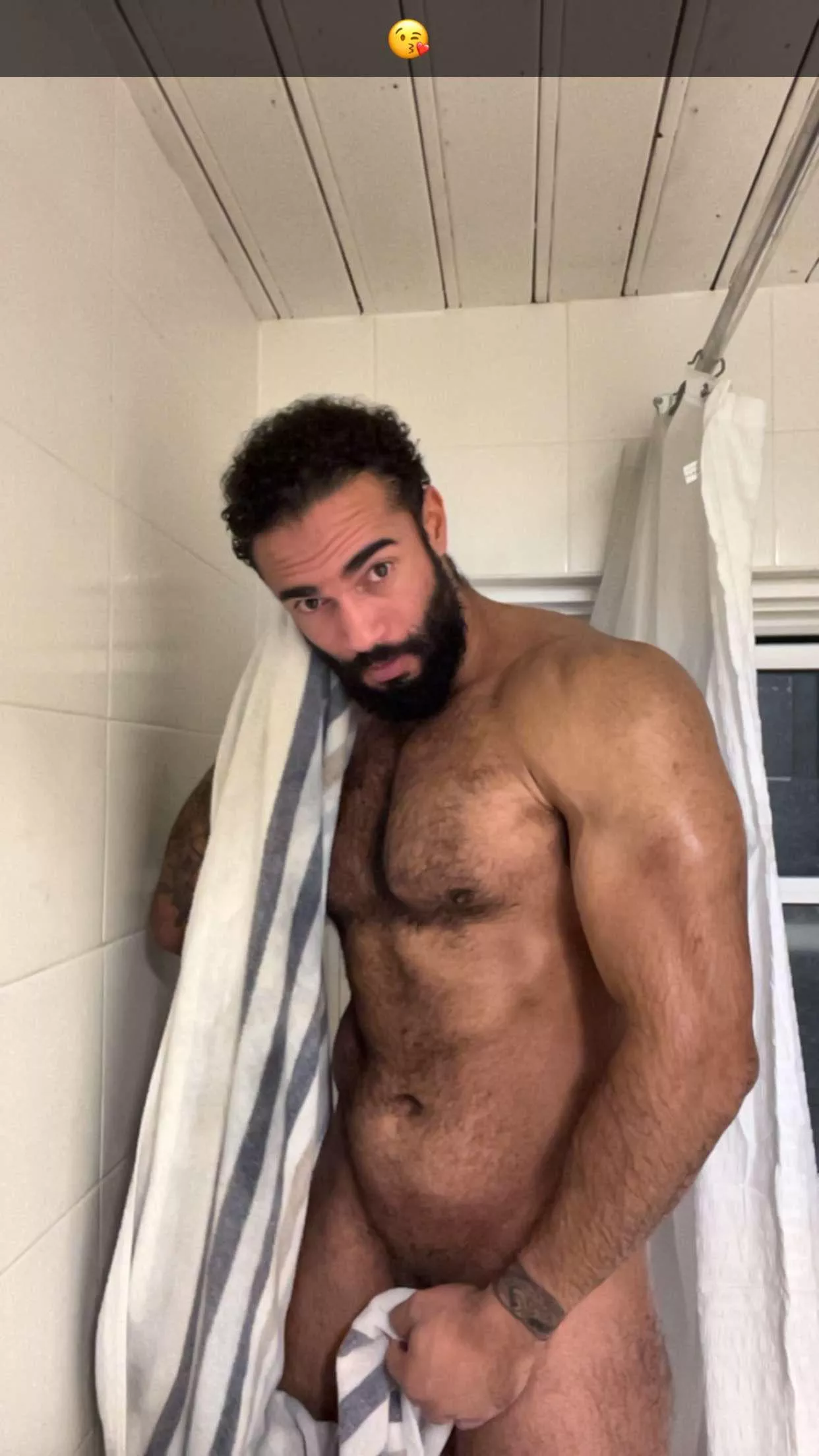 Post work out before the beard was removed 