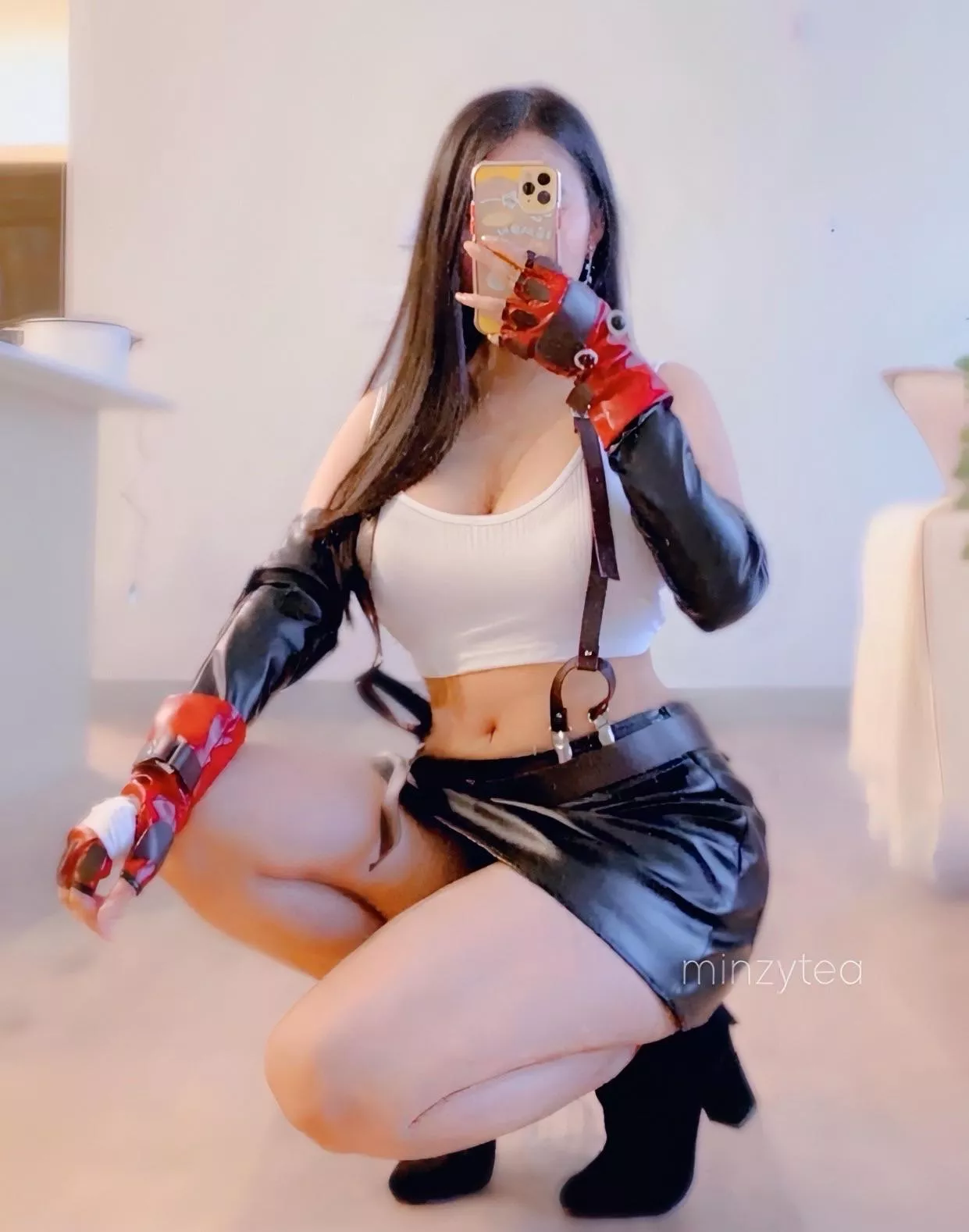 Tried on my Tifa cosplay!