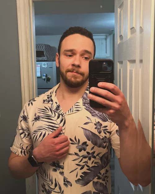 Been working on my confidence a bit and I feel like this kind shirt looks decent on me. What do you think? 
