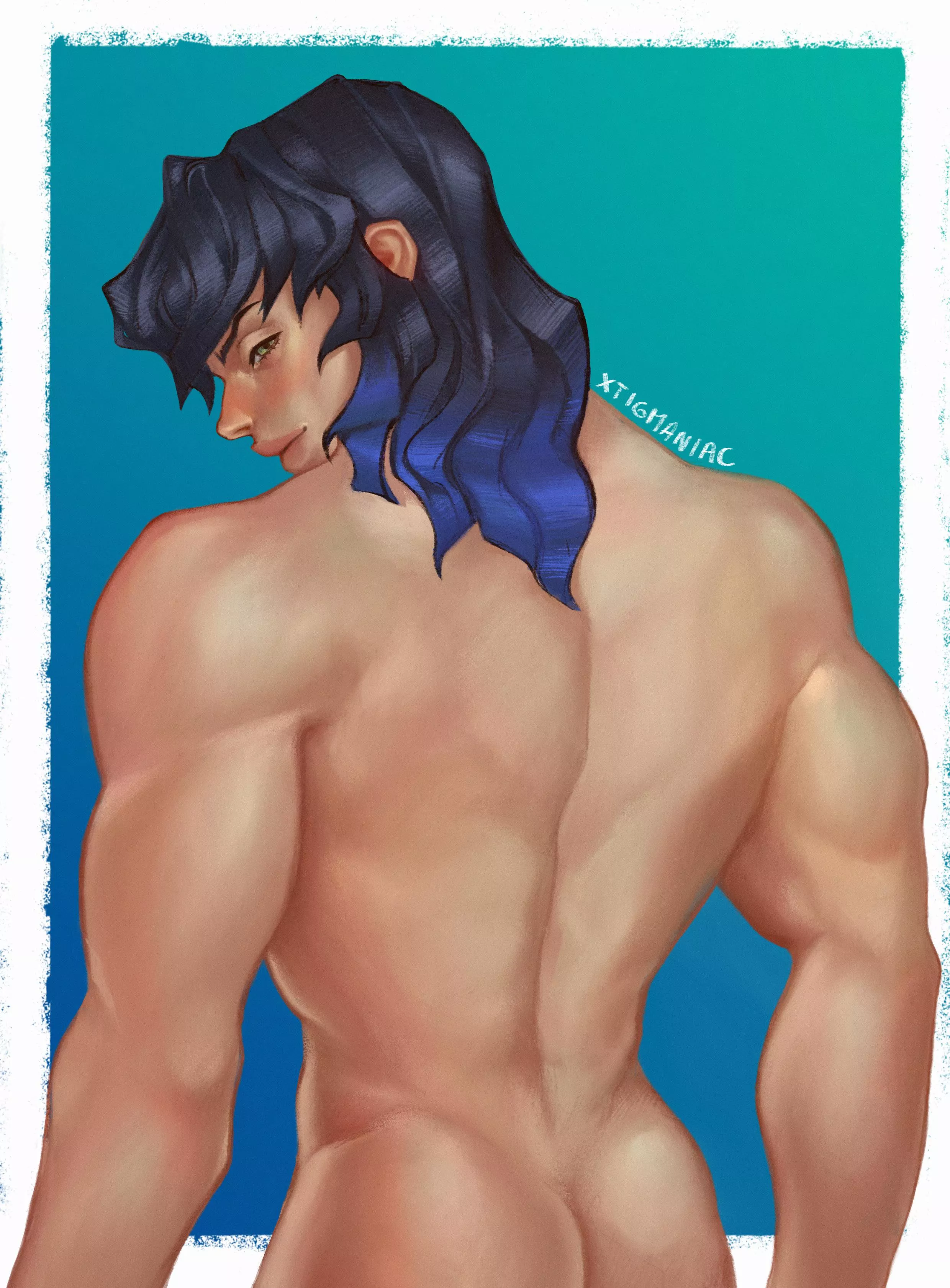 Fan art of Inosuke from Demon Slayer <3