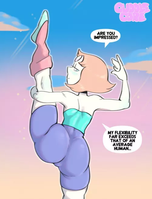Flexible Pearl is a bit of a show off (CuddleCoreNSFW)