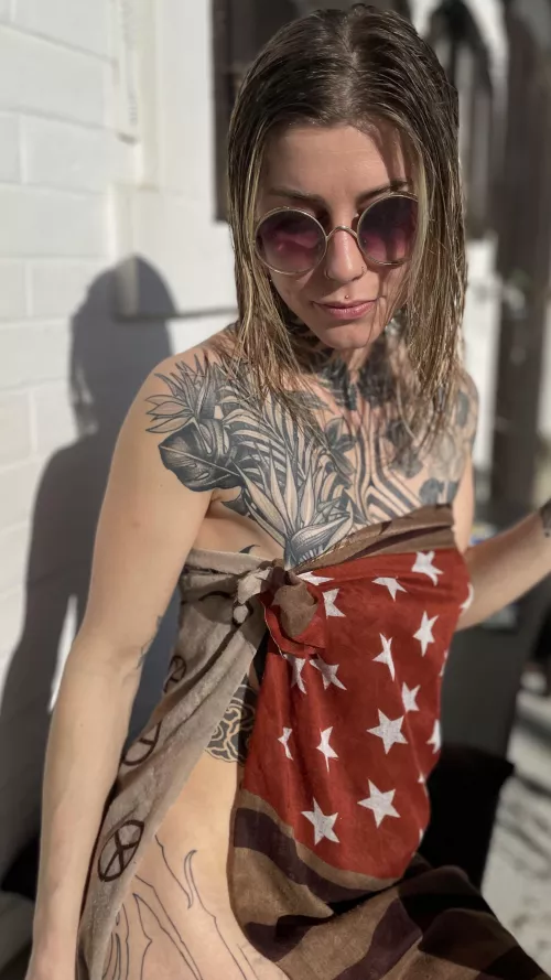 Hippie style it’s barely clothed 